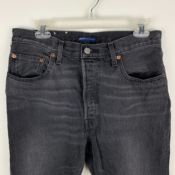 NWOT Levi's Dark Wash Straight Leg Selvedge Jeans - Picture 4 of 5